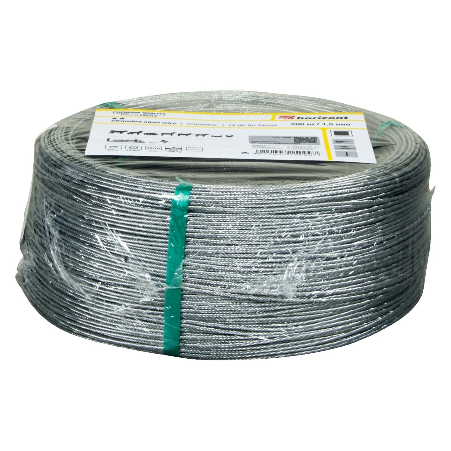 Weidezaundraht / Drahtlitze | 200 m | 7 Leiter Ø 1,5 mm