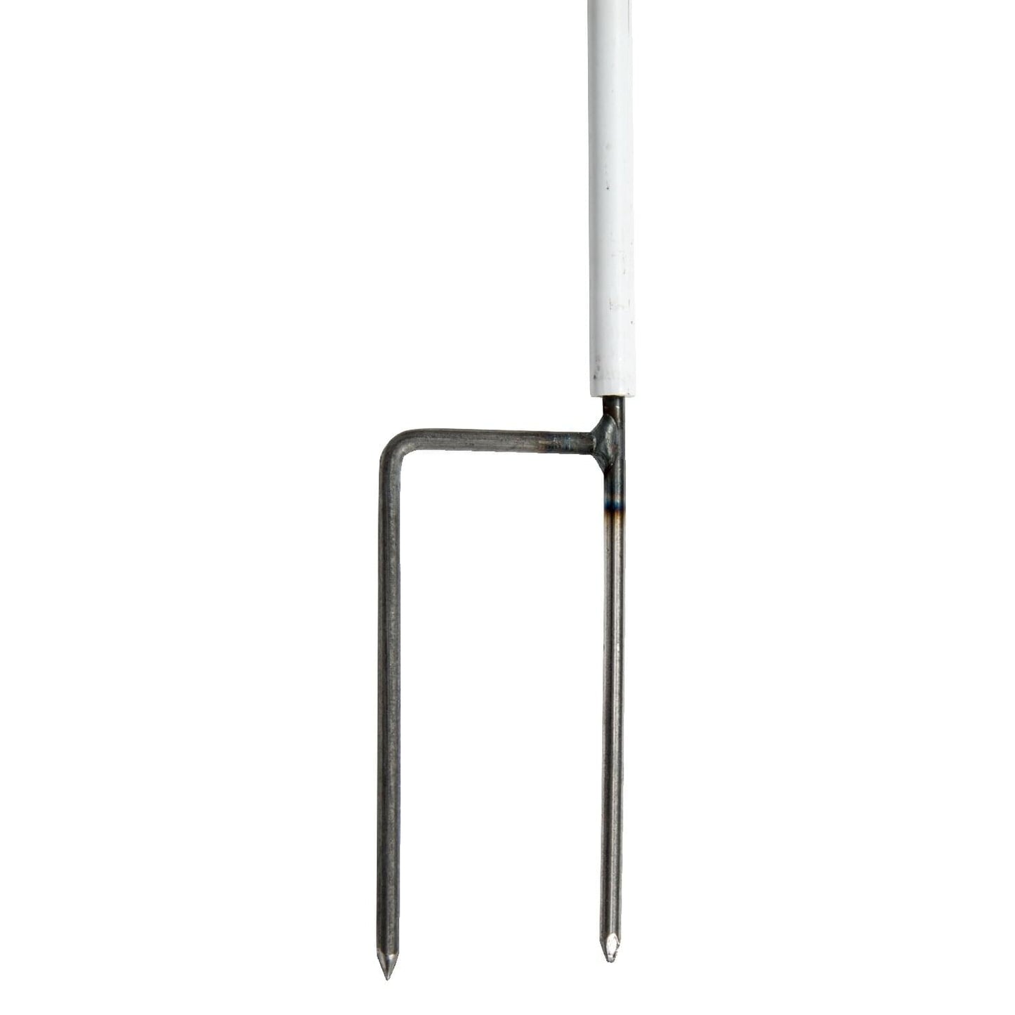 Ersatzpfahl weiß für Elektronetze - 105 cm hoch mit Doppelspitze