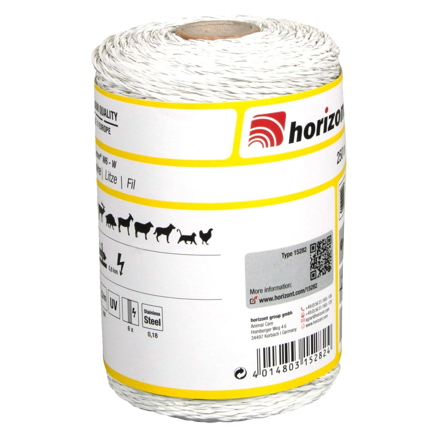 Weidezaunlitze farmer® W6-W | 250 m | 6 x 0,18 mm