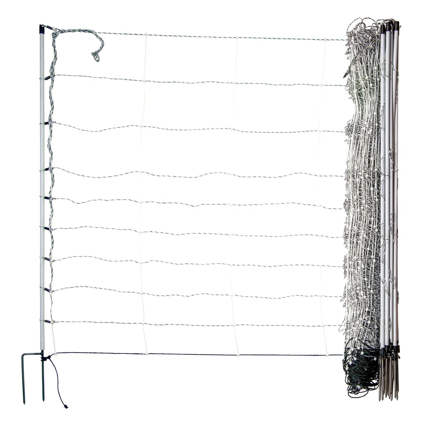 Schafnetz turbomax extra | 105 cm hoch | 50 m lang | Doppelspitze | elektrifizierbar