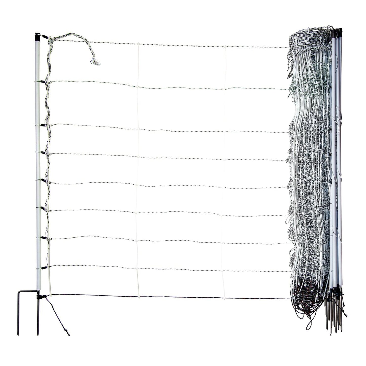 Schafnetz turbomax extra | 90 cm hoch | 50 m lang | Doppelspitze | elektrifizierbar