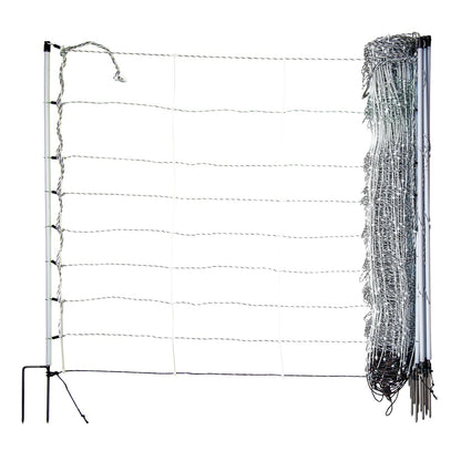 Schafnetz turbomax extra | 90 cm hoch | 50 m lang | Doppelspitze | elektrifizierbar
