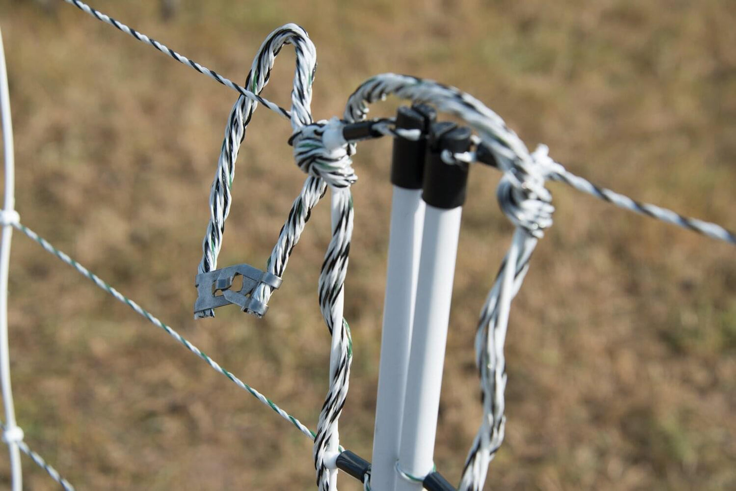 Schafnetz turbomax extra | 90 cm hoch | 50 m lang | Doppelspitze | elektrifizierbar