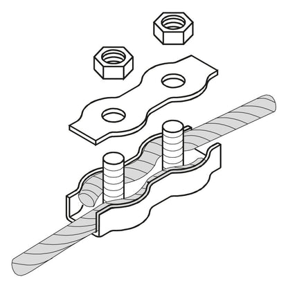Weidezaunseilverbinder | 3 x | 7-8 mm