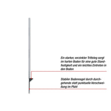 Kunststoffpfahl long life I 171 cm I weiß I 10 Stück