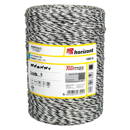 Weidezaunlitze turbomax® W9 | 1000 m | 9 Leiter Ø 0,25 mm