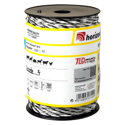 Weidezaunlitze turbomax® W12 | 200 m | 12 Leiter Ø 0,25 mm