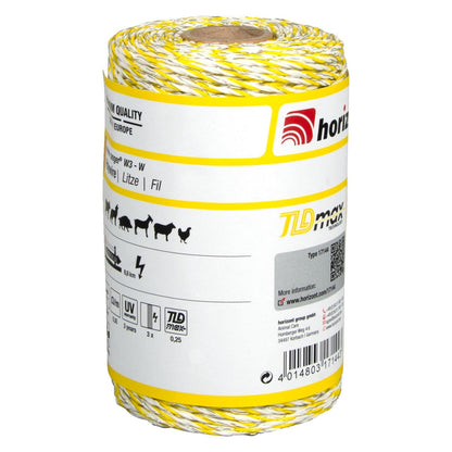 Weidezaunlitze ranger® W3-W | 200 m | 3 Leiter Ø 0,25 mm