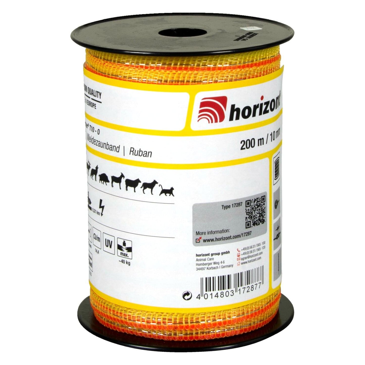 Weidezaunband farmer® T10-O | 200 m | 10 mm | 3 Leiter