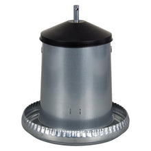 Futterautomat für Gelfügel mit Deckel | verzinkt | 5 kg