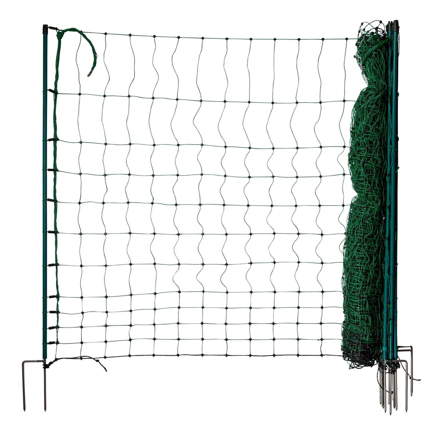 Geflügelnetz ranger® security | 105 cm hoch | 25 m lang | Doppelspitze | ohne Stromleiter