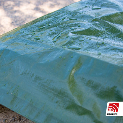 Holzabdeckplane | grün | 2 x 10 m | 180 g / m²