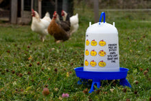 Kunststoff-Geflügeltränke "Chips" |  blau | inklusive Standfüße | 5 L