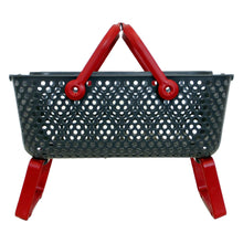 Kajo Erntekorb | grau / kirschrot  (15 L)