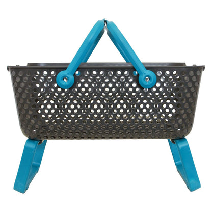 Kajo Erntekorb | grau / türkis  (15 L)