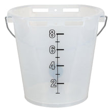 Téticlear Kunststoff-Kälbertränkeeimer (8 L) | transparent
