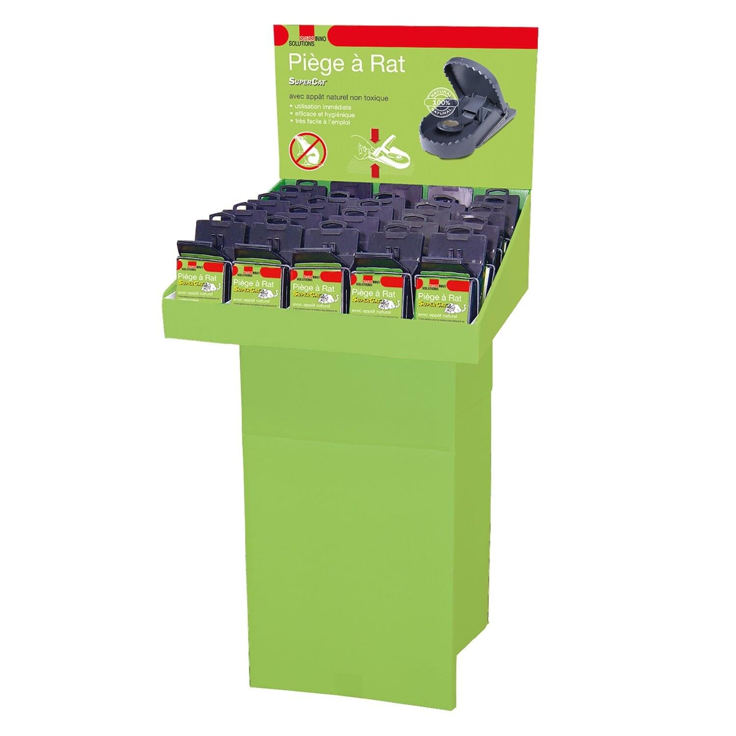SWISSINNO Rattenfalle SUPERCAT | 25 Stück | Verkaufsdisplay