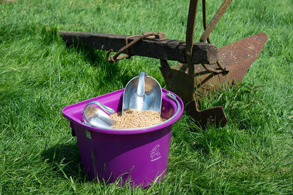 KAMER Aluminium-Futterschaufel | rund | gebogener Griff (1,6 kg)