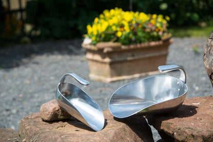 KAMER Aluminium-Futterschaufel | rund | gebogener Griff (1,6 kg)