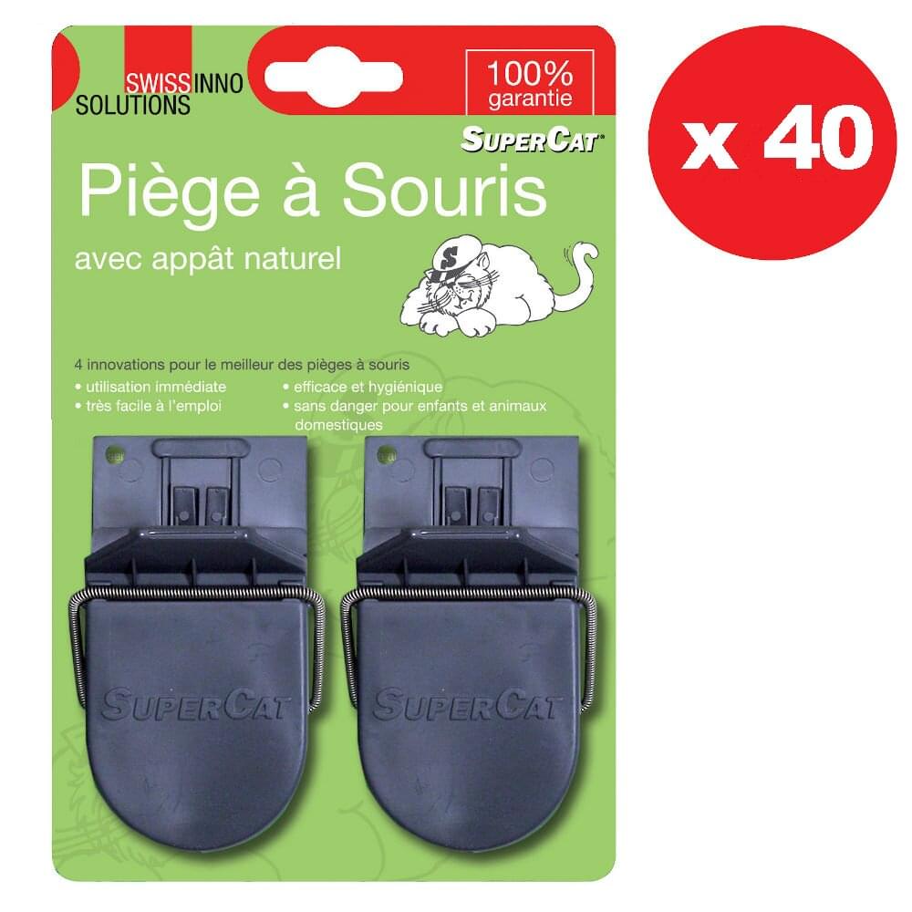 SWISSINNO Mausefalle SUPERCAT 40 x 2 Stück | Verkaufsdisplay