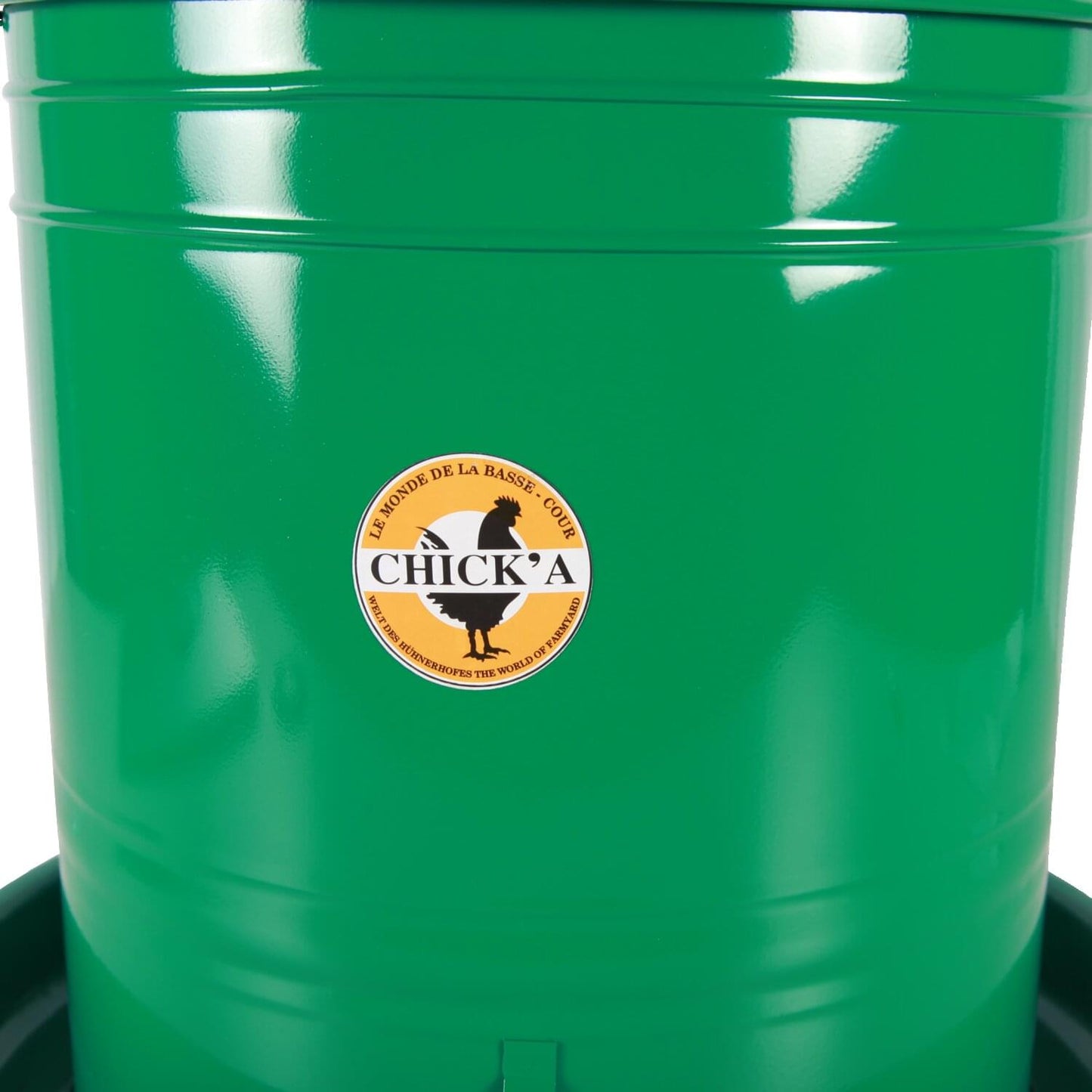 Emaillierter Trichter-Futterautomat 20 L | für Geflügel