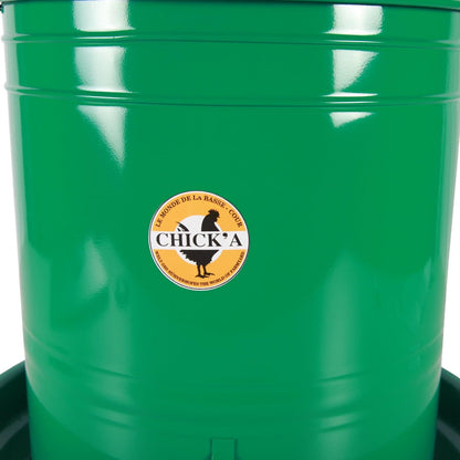 Emaillierter Trichter-Futterautomat 20 L | für Geflügel