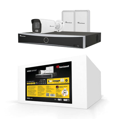 Überwachungskamera-Kit Wireless | 1 Vision Colour Kamera | 2 Funkbrücken | NVR Videorekorder