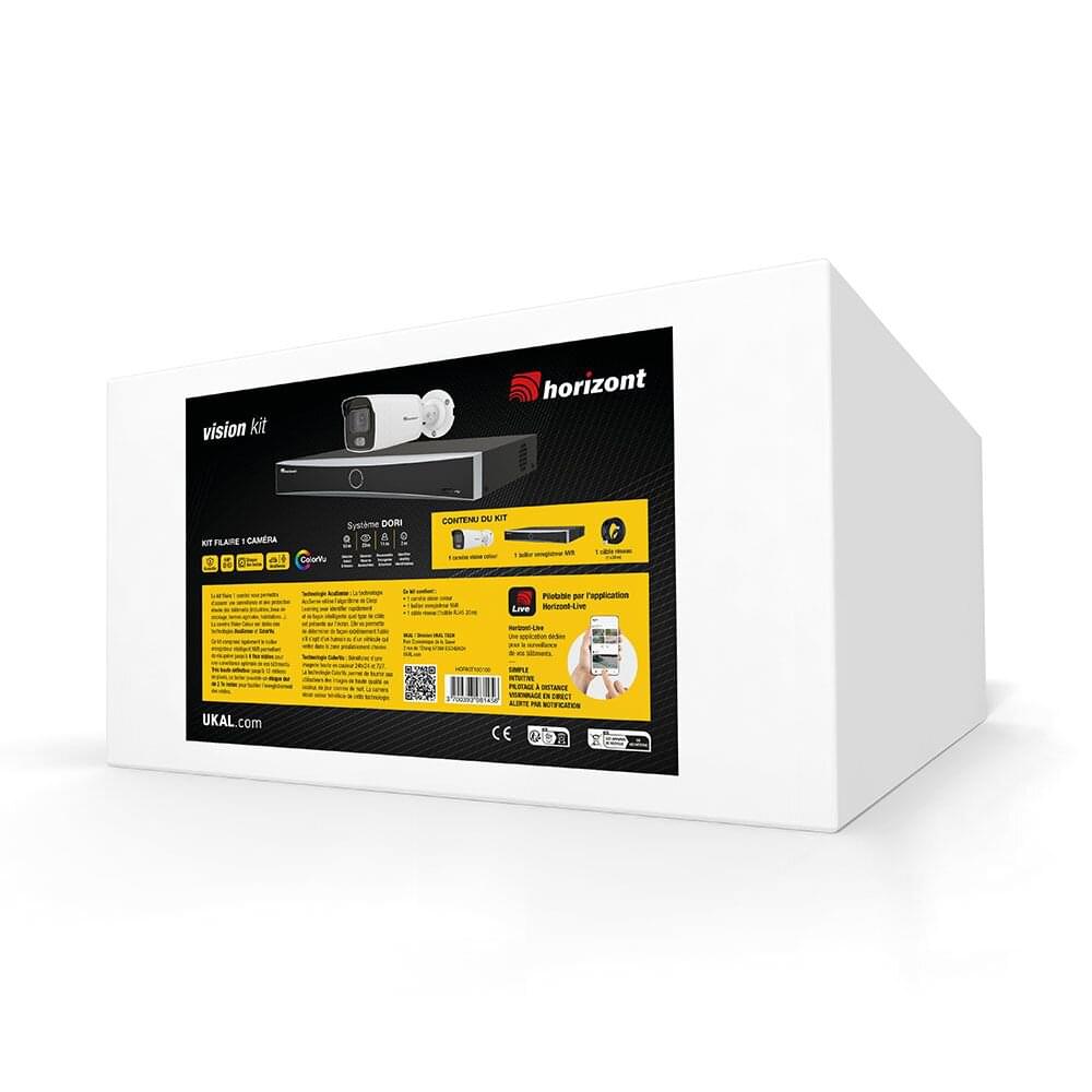 Überwachungskamera-Kit LAN | 1 Vision Colour Kamera | NVR Rekorder