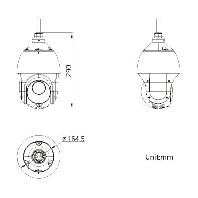 Überwachungskamera | Vision 360° Zoom Pro | 4 MP | inkl. Wandmontagearm