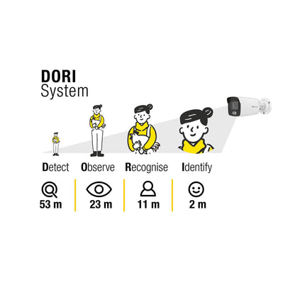Überwachungskamera-Kit LAN | 1 Vision Colour Kamera | NVR Rekorder