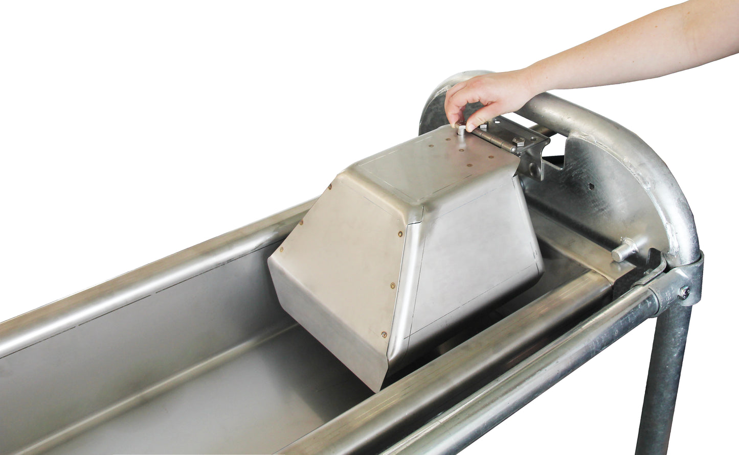 Flachschwenk-Trog, Bodenmontage