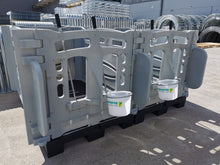 Kälberbox Vorderwand HDPE mit Fressgitter