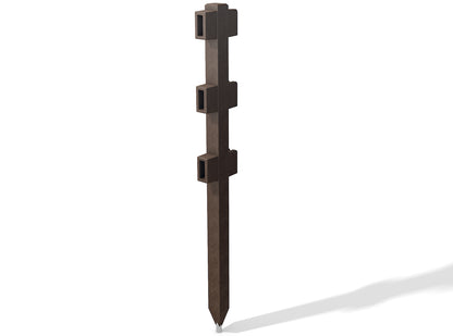 Zaunsystem Karja mit Aufnahme für 3 Querriegel