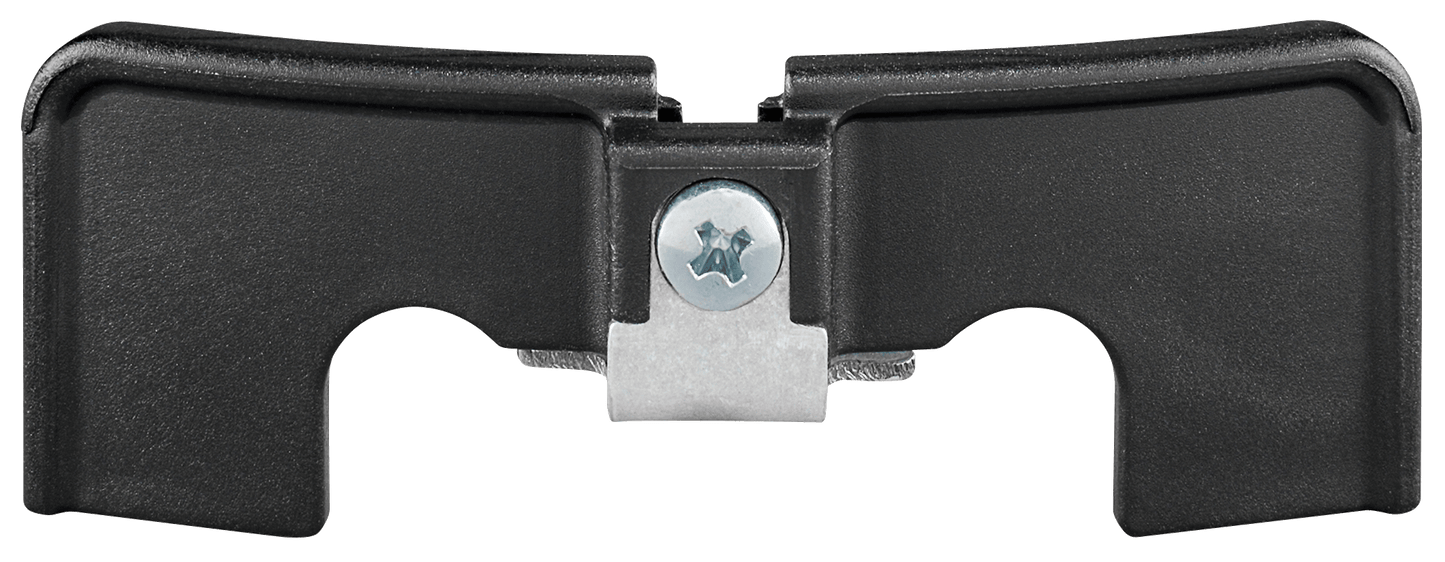 Nachrüstset schwarz Abdeckung inkl. Schraube, Mutter, Winkel