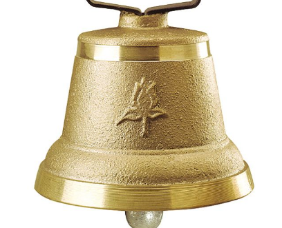 KAMER Messingglocke Alpenstil Nr. 5 | ø 50 mm | Durchführung 22 mm