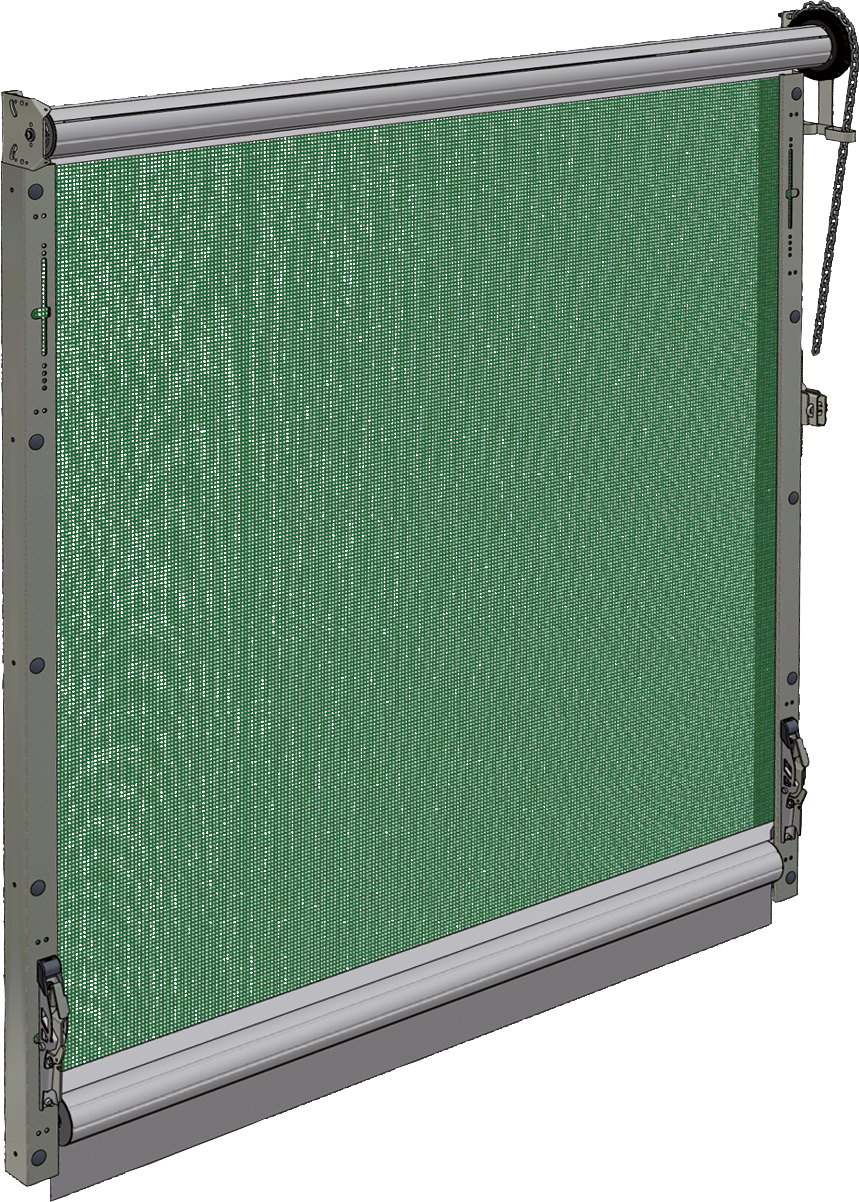 Schnelllauf-Tor mit Führungsschienen