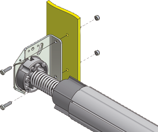 Elektro-Rolltor PLUS mit Führungsschiene