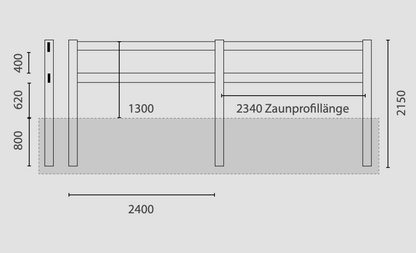 Reitplatzeinzäunung mit Ranch S 2