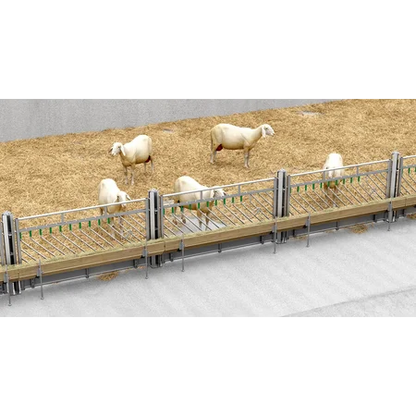 Selbstschließendes Fressgitter für Schafe