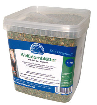 Pferdeglück Weißdornblätter 1kg