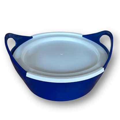 Flexi-Futterschale mit Deckel blau