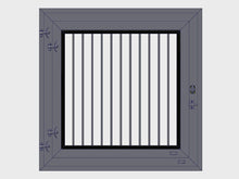 Stallfenster mit Innengitterrahmen