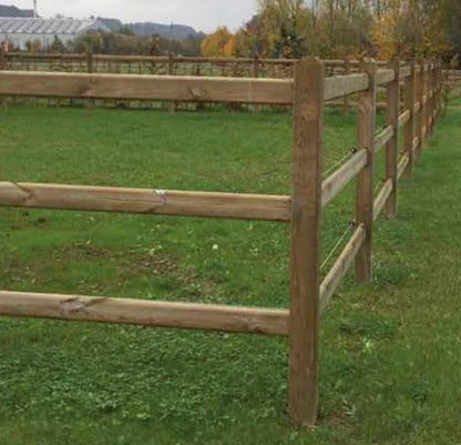 Zaunsystem Kent mit 3 Querriegeln