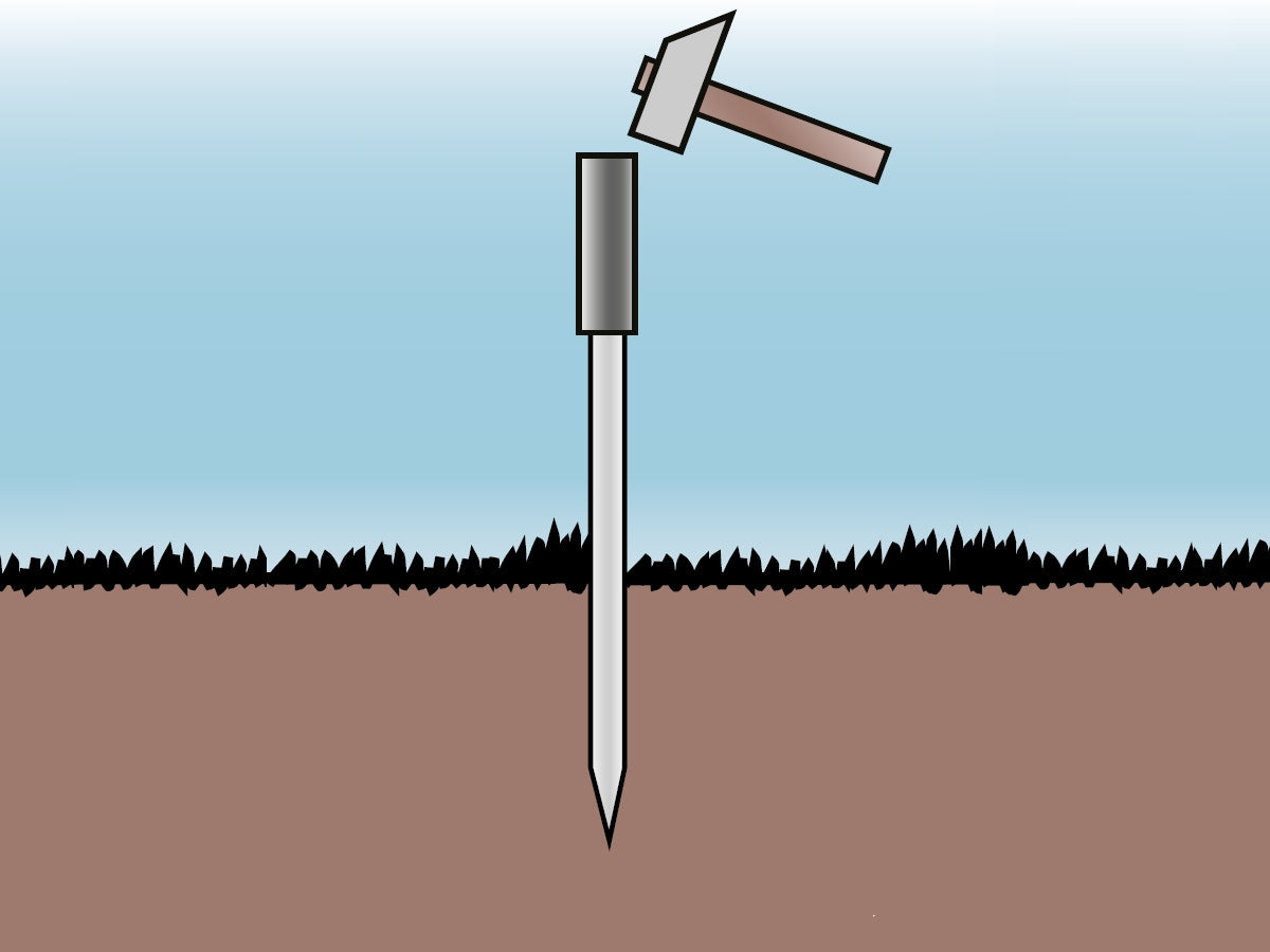 Einschlaghülse als Pfostenschutz