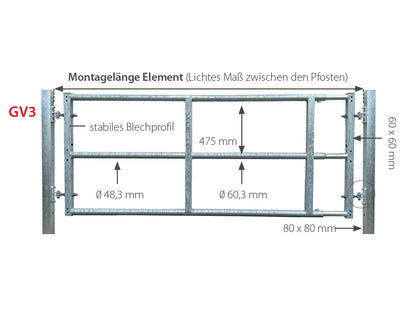 Abtrennung GV3 ausziehbar