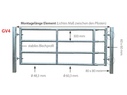Abtrennung GV4 ausziehbar