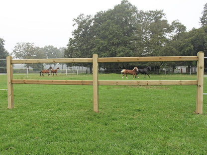 Zaunsystem Kent mit 3 Querriegeln