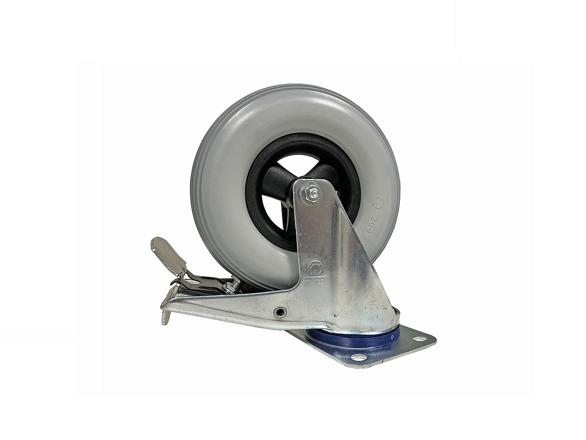 PU-Lenkrolle 220 mm mit Feststeller