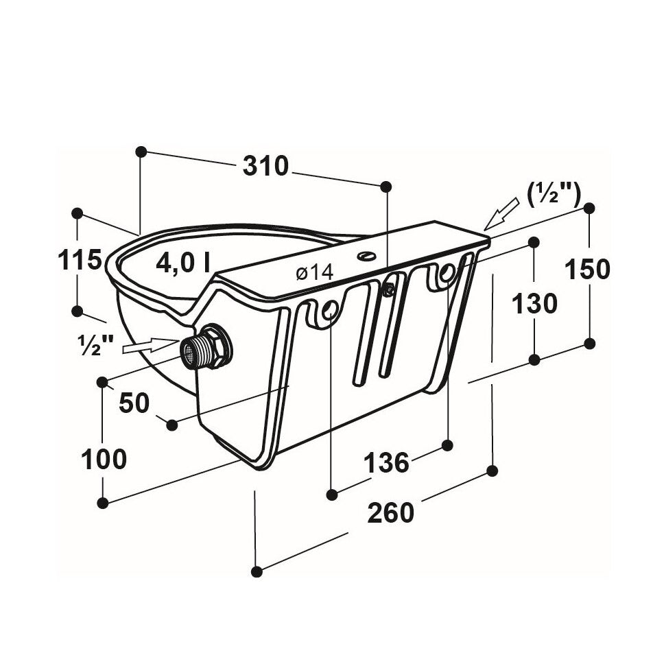 Schwimmerbecken Modell 340