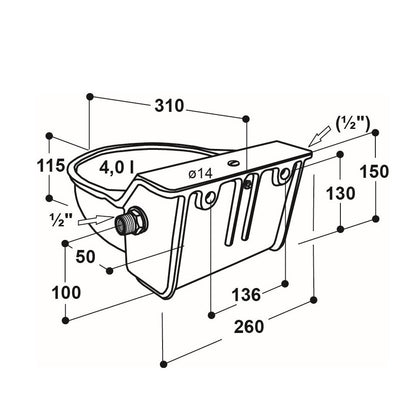 Schwimmerbecken Modell 340